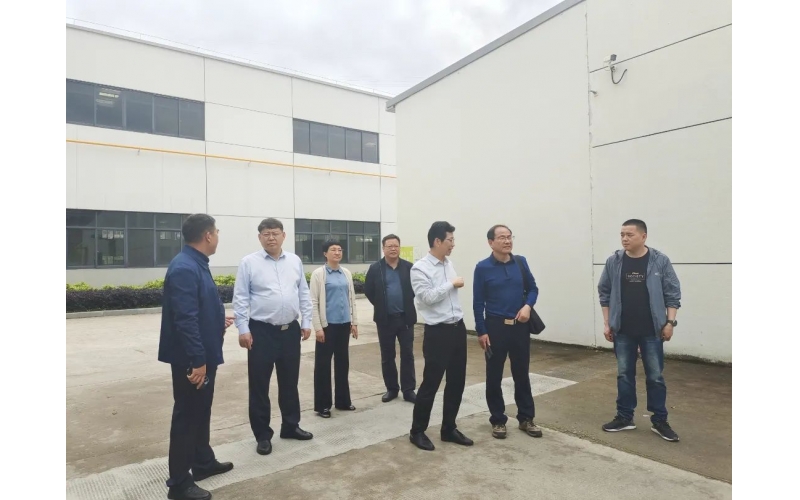 安徽阜南县副县长王磊一行莅临cq9电子平台网站考察交流